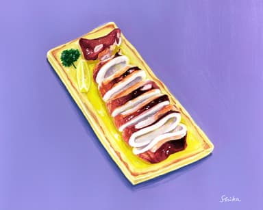 イカバターイラスト