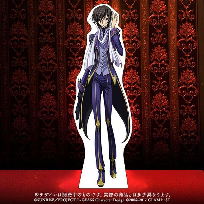 「コードギアス」ルルーシュの等身大パネルが
キャラクターデザイン木村貴宏氏の新規描き下ろしで登場！