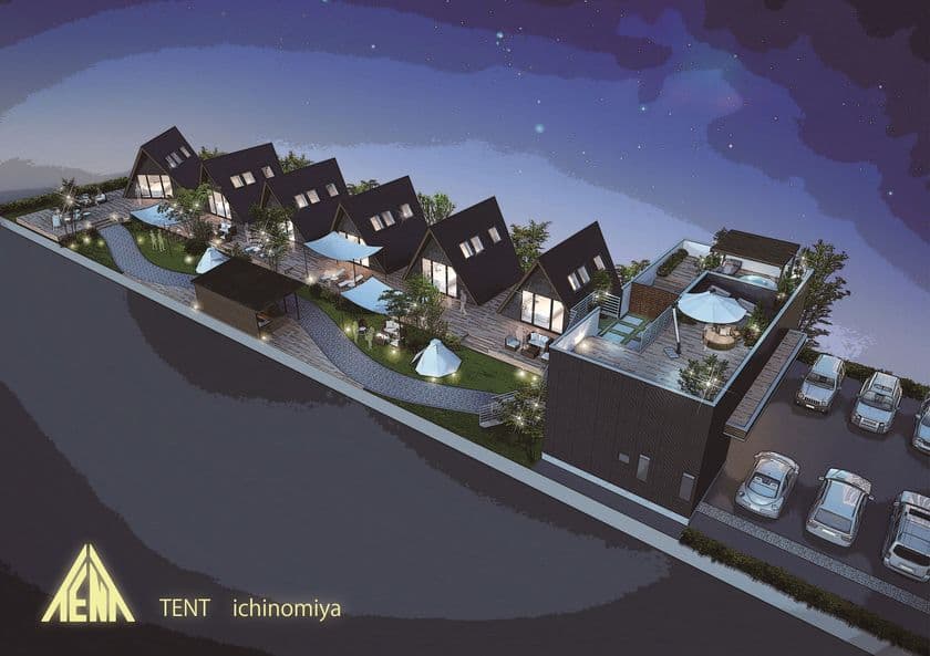 グランピング施設「TENT」千葉県一宮町に新規オープン　
海岸まで徒歩約7分！
～海で遊んで、グランピング。「地球と遊ぶ」～