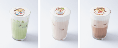アイス抹茶／ほうじ茶／あずきラテ