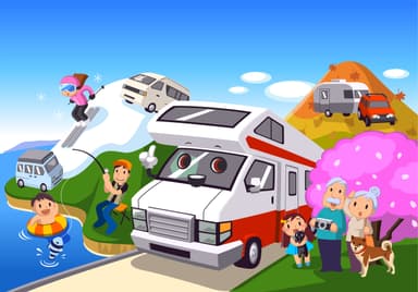 『東京お台場くるま旅パラダイス2010』イラスト