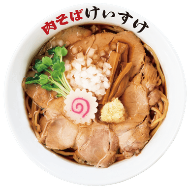 肉そばけいすけ　780円(税込み)