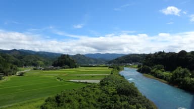 相良村村内の様子