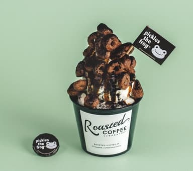 かえるのピクルスコラボ限定コーヒーソフトクリーム