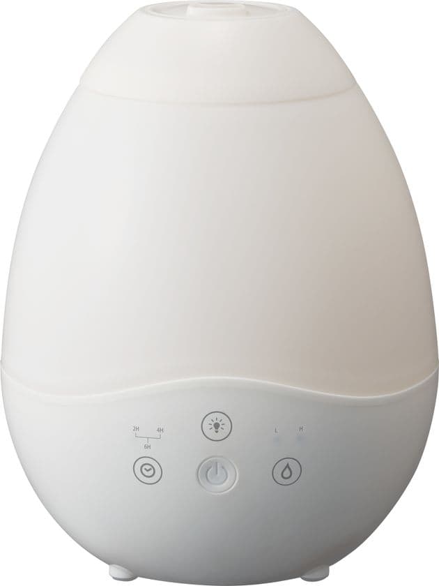 アロマオイルを直接入れて香りを楽しむ「アロマ加湿器」が登場！
　インテリアと調和するデザイン「超音波式加湿器」を発売