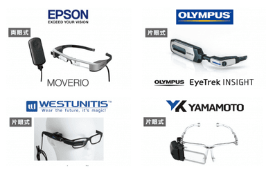 字幕メガネ機器4社