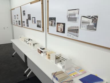 セミナーではブース検討に用いた模型も展示