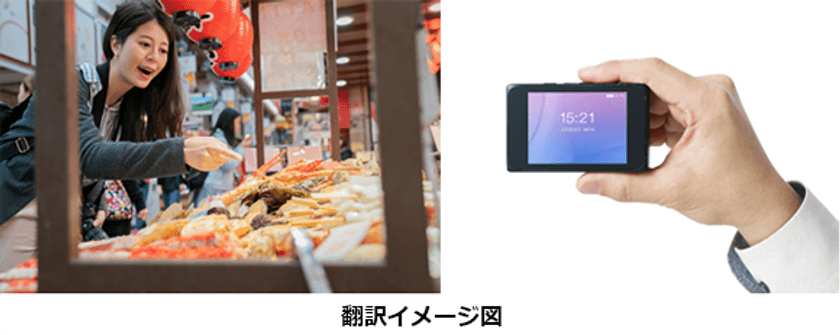 BIGLOBEのIoTデバイス「BL-02」を、NECと福岡市が
実施する外国人観光客向けの翻訳実証実験へ提供
～名刺サイズの小型IoTデバイスで
円滑なコミュニケーションをサポート～