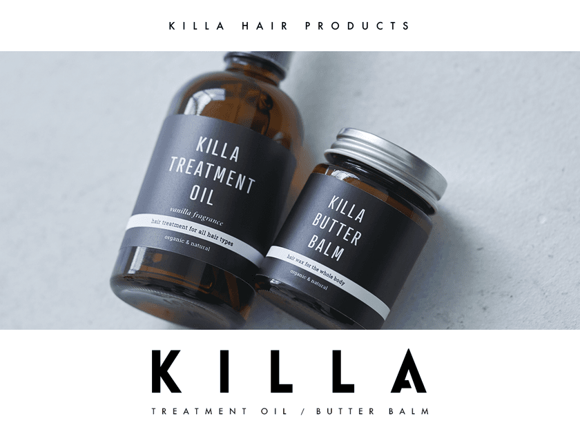 人気サロンプロデュースのヘアケアブランド
【KILLA PRODUCT】
12/8より全国のロフトで先行販売決定！