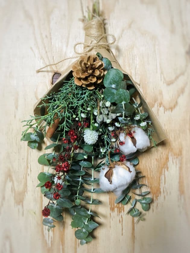 自分だけのオリジナルスワッグを作ろう！
「クリスマススワッグ作り」をエビスタ西宮で開催！

