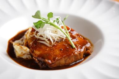 ■喜多方ラーメン厚切りチャーシューのステーキ　924円