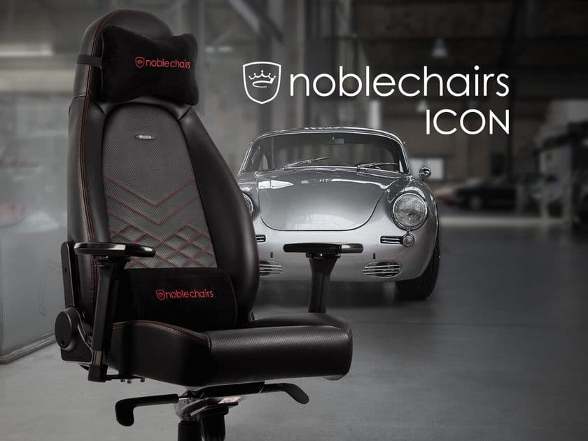 ドイツnoblechairs、鮮烈なレッドカラーが際立つデスクチェア
「noblechairs ICON レッド」をJust MyShopで限定発売