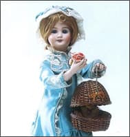 少女と鳥の巣（部分）　1905年頃、フランス、L・ランベール