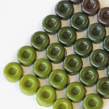 3％から24％まで異なる抹茶チョコ2