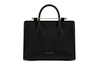The-Strathberry-Midi-Tote Black Front