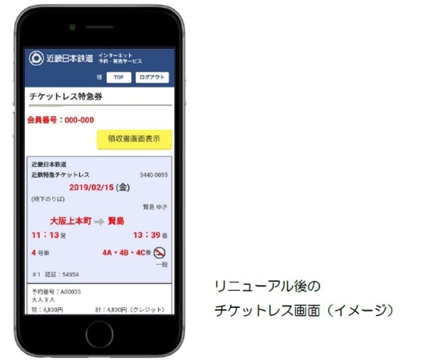スマートフォンからの特急券の購入がより便利で簡単になります
～ 2月27日（水）、特急券の会員制サービス画面をリニューアル ～