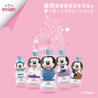 エビアン キャラクターボトル ミッキーシリーズ