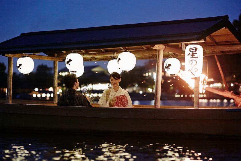 星のや京都
嵐山の風物詩を会席料理と三味線の演奏とともに楽しむ夏の宵
1日1組限定「プライベート鵜飼鑑賞船」今年も開催
期間：2019年7月1日～9月23日