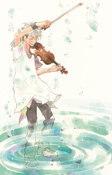 漫画「水晶の響」カラーイラスト