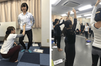 オフィスでバレエ教室