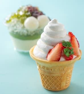 「ソフトクリームみたいな、ケーキ。」