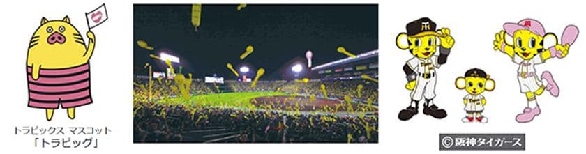 トラピックス30周年記念企画
トラピックスの旅に申し込み　阪神甲子園球場で
阪神タイガースを応援しよう！
「トラピックスナイター」開催