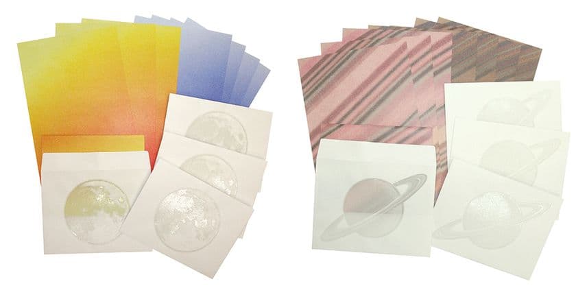 柄の一部が透けて見える特殊な加工を施した
『透かし封筒のレターセット』を2019年6月21日（金）に発売