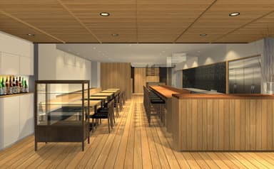 全87席のゆとりのある店内です。