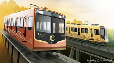 ケーブルカーの新デザイン(イメージ)