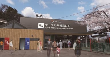 ケーブル八幡宮口駅(イメージ)