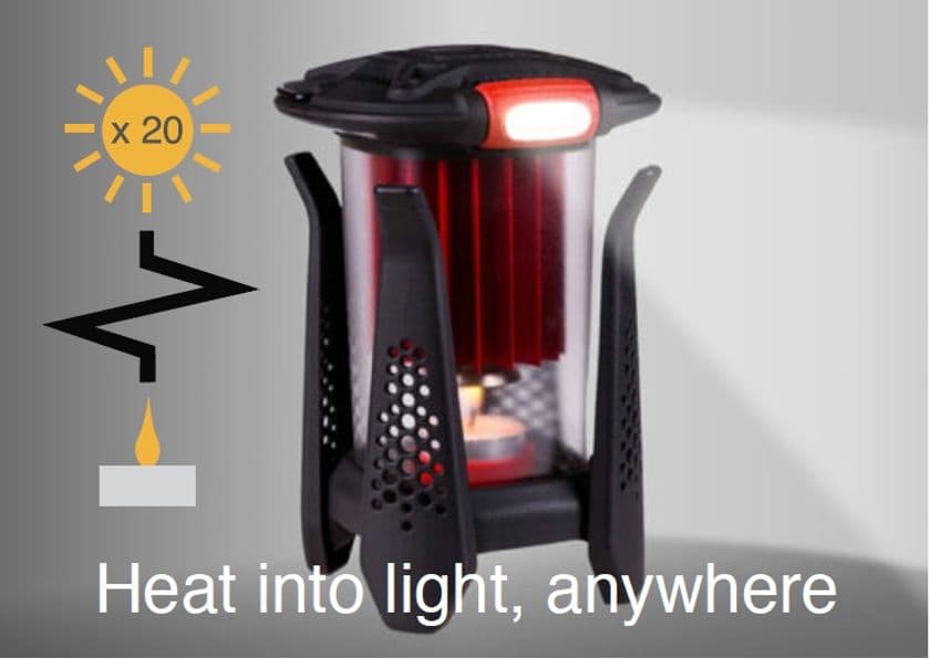 電源要らず！災害時やアウトドアで活躍のコンパクトLED電灯
「luminiser lantern」のクラウドファンディングを開始！