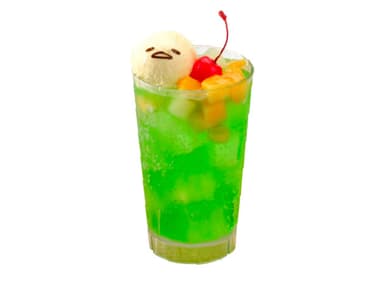 コラボ(1) お風呂上がりはこれなんだわ～　トロピカルぐでフロート　530円＋税