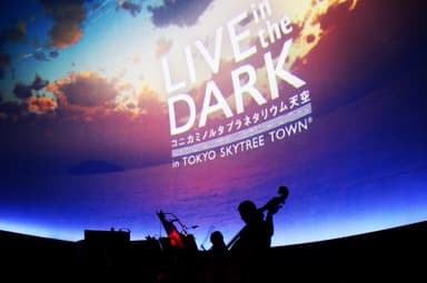 「LIVE in the DARK -wQuartet-」演奏風景