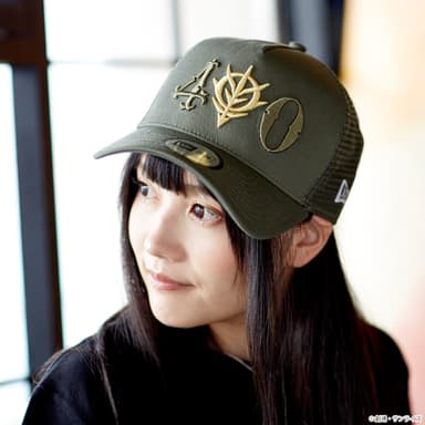 STRICT-G × New Era(R) 9FORTY(TM) A-Frame Trucker 『機動戦士ガンダム』40周年記念 ジオン軍モデル(着用イメージ)