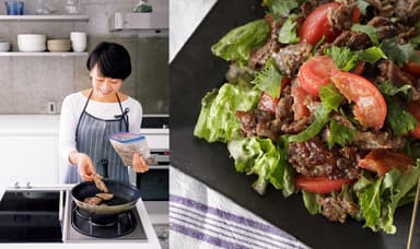 藤井 恵さん：【賢い定番/トマトたっぷり焼き肉サラダ】