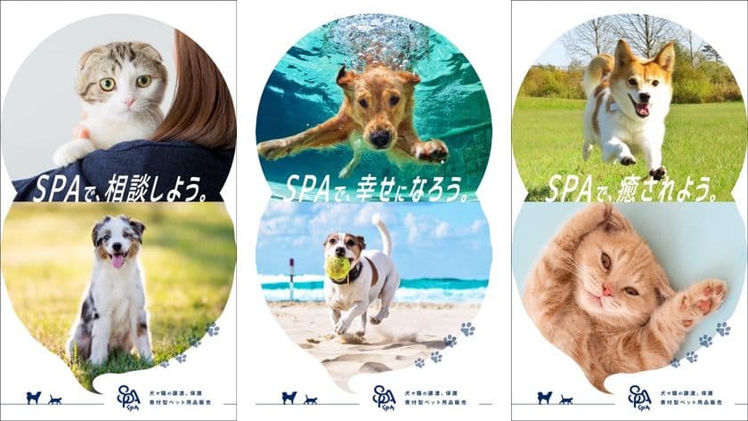 ペットの命を守り、新たな幸せを創るNPO法人　
譲渡・保護のプラットホーム「SPA」8月29日(木)東京にオープン