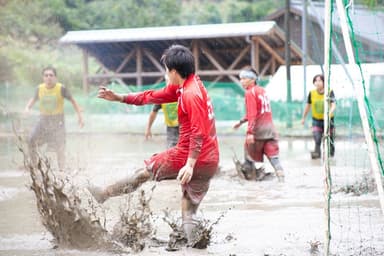 平成30年9月24日開催第1回滑川どろんこサッカー大会の様子