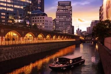 【星のや東京】東京・冬の夕暮れ舟あそび_イメージ