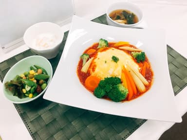 野菜たっぷりなランチ