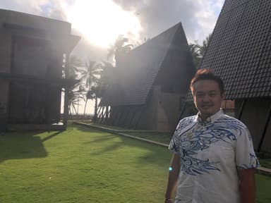 三角屋根が特徴的なSoluna Beach Resort