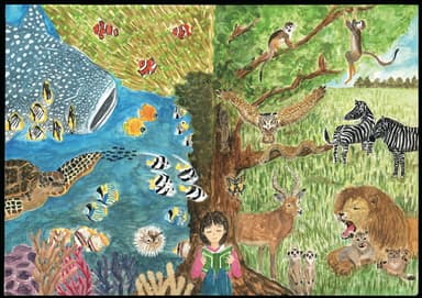 第11回「鉄鋼スラグ製品と海と森」アートコンテスト「子供の部」最優秀賞作品