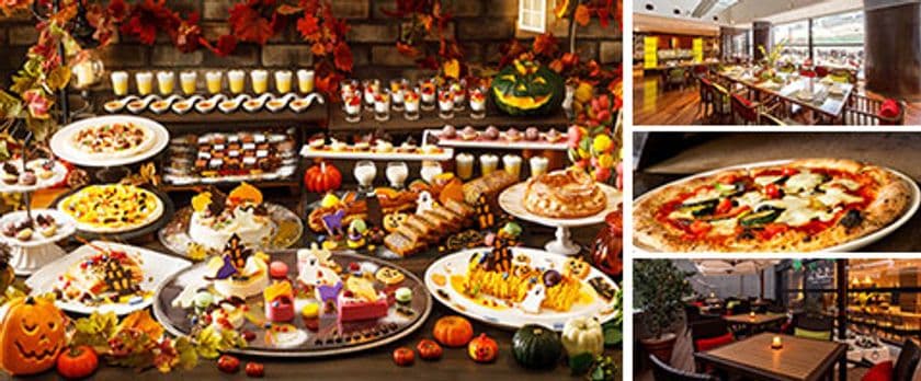 焼きたてデザートピッツアやハロウィンカラードルチェが勢ぞろい
9・10月限定「ハロウィン ドルチェビュッフェ」
2019年10月27日(日)まで　ラ・パランツァにて開催中