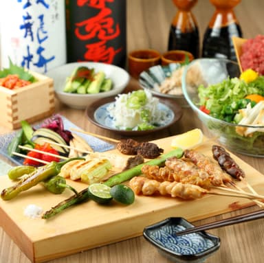 焼き鳥も人気