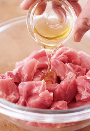 作り置きから揚げ:保湿効果のあるはちみつをからめて