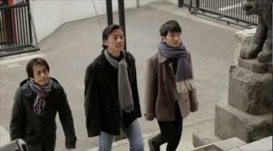 神楽坂善國寺にて将夫・博・春樹