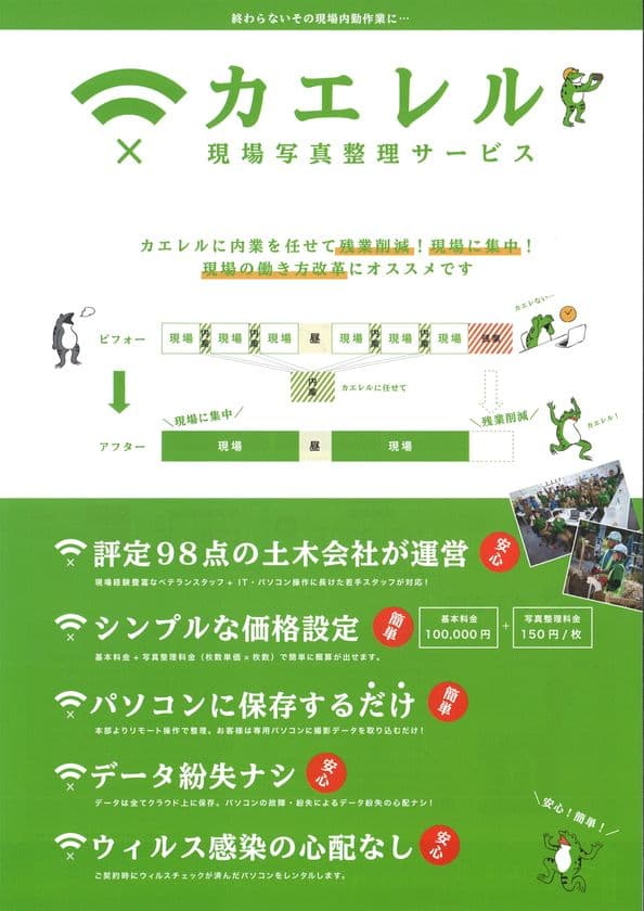 早く帰れる『カエレル』サービス開始