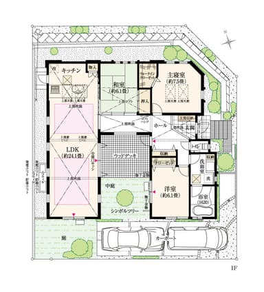 平屋間取図