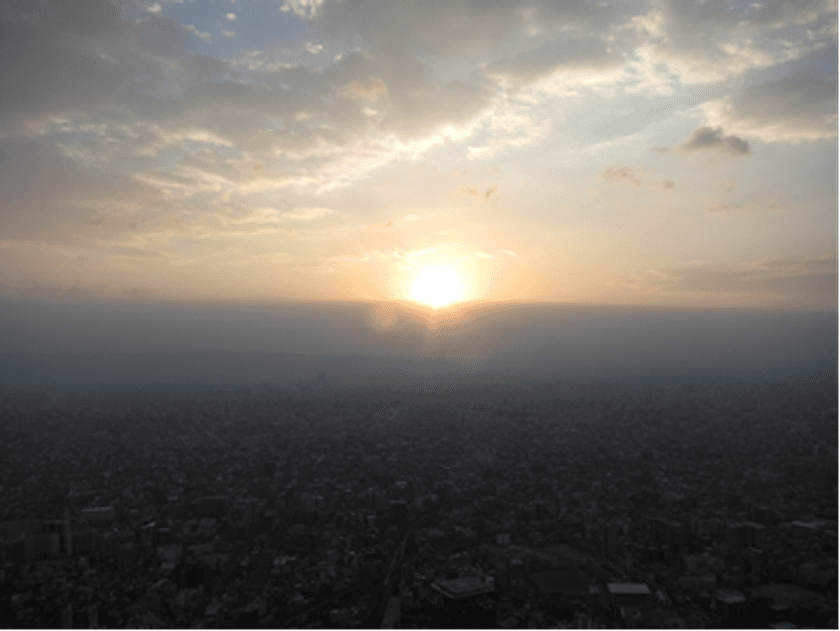 日本一高いビルで令和初の初日の出を観賞！
あべのハルカス
２０２０年も「初日の出観賞特別営業」を実施