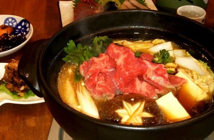 武蔵新城「居酒屋 かげん」2周年記念！
12/25まで飲み放題付「すき焼きコース」を特別価格で提供