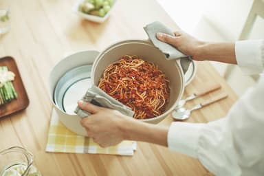 ひと鍋ミートパスタ